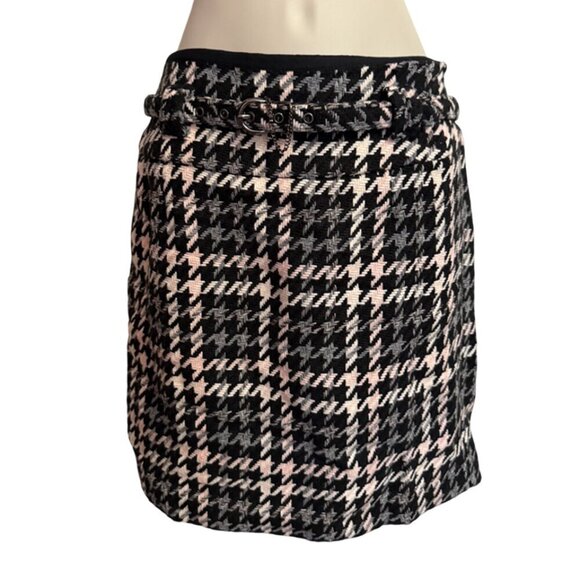 Nygard Collection Vintage Houndstooth Pink, Gray & Black Skirt Suit Size 2 & 4 - Picture 12 of 16
